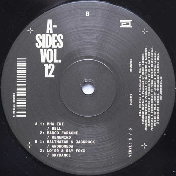 Various - A-Sides Vol. 12 Vinyl: 5 / 5 | Drumcode (DC293V5) - main Various - A-Sides Vol. 12 Vinyl: 5 / 5 | Drumcode (DC293V5) - main
