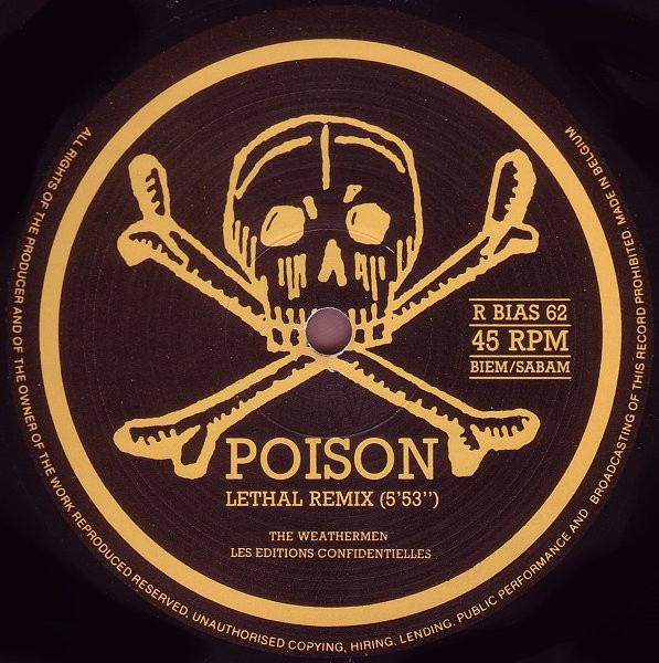 The Weathermen - Poison! (Two New Remixes) | Play It Again Sam Records (RBIAS 62) - 4