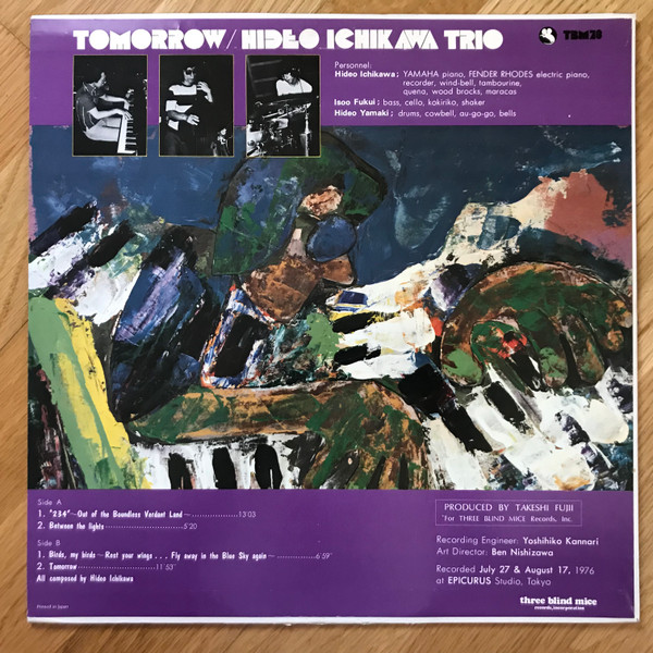 Hideo Ichikawa Trio - Tomorrow | Three Blind Mice (TBM-73) - 3