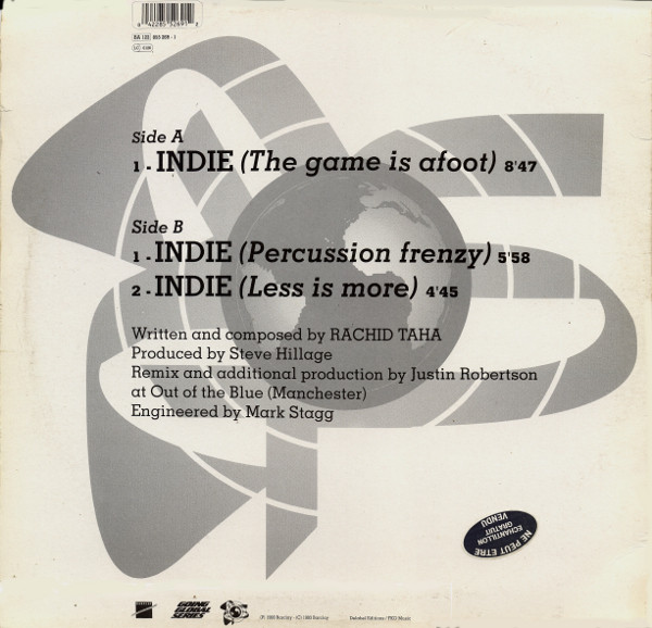 Rachid Taha - Indie | Going Global Series (855 269-1)