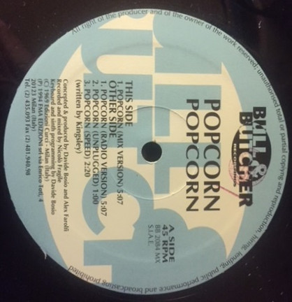 Popcorn - Popcorn | Bull & Butcher Recordings (BB 2084 MX)