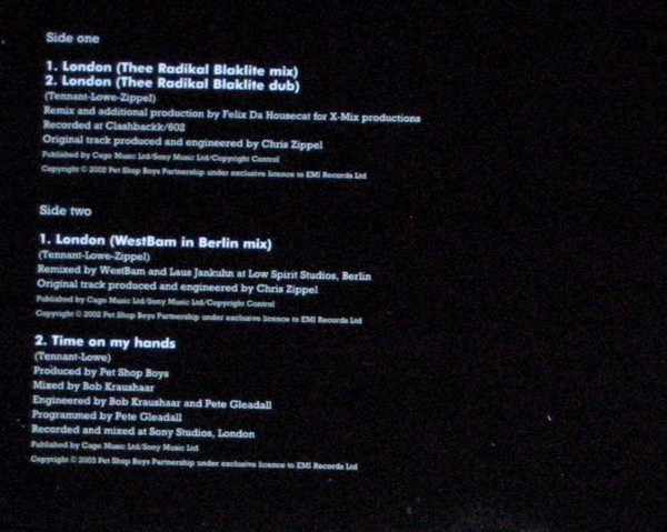 Pet Shop Boys - Disco 3 | Parlophone (7243 581458 1 6) - 4