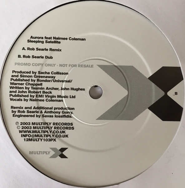 Aurora Feat Naimee Coleman - Sleeping Satellite | Multiply Records (12MULTY103PX) - 2
