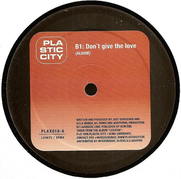 Lexicon - Don't Give The Love | Plastic City (PLAX010-6) - 3 Lexicon - Don't Give The Love | Plastic City (PLAX010-6) - 3