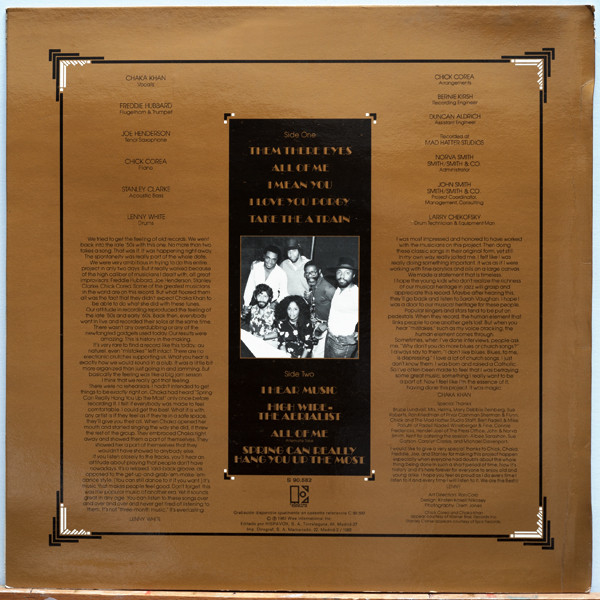 Chaka Khan / Joe Henderson / Chick Corea / Stanley Clarke / Lenny White / Freddie Hubbard - Echoes Of An Era | Elektra (S 90.582) - 2