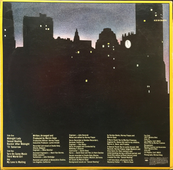 Marvin Gaye - Midnight Love | Columbia (FC 38197) - 2