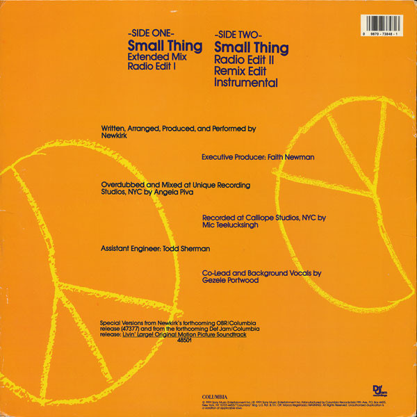 Newkirk - Small Thing | Def Jam Recordings (44 73848) - 2 Newkirk - Small Thing | Def Jam Recordings (44 73848) - 2
