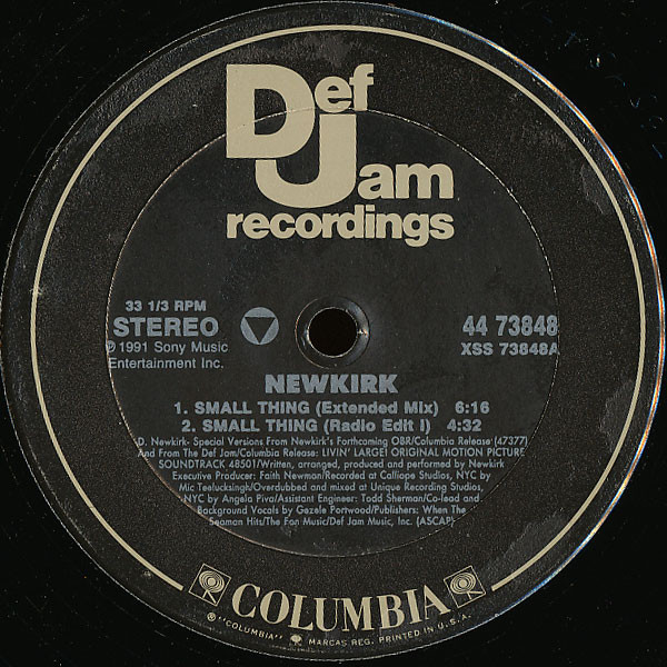 Newkirk - Small Thing | Def Jam Recordings (44 73848) - 3 Newkirk - Small Thing | Def Jam Recordings (44 73848) - 3