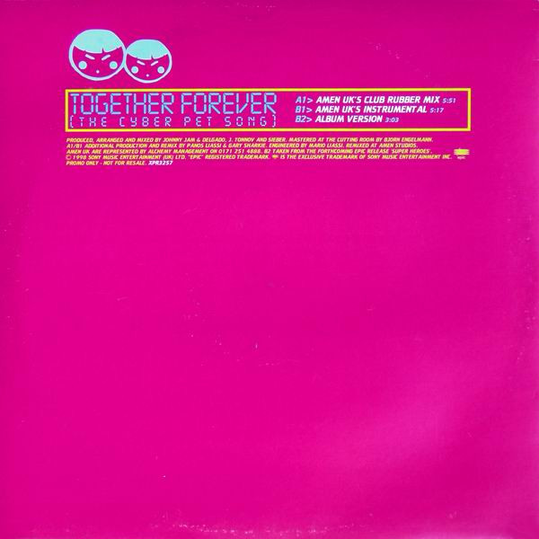 Daze - Together Forever (The Cyber Pet Song) (Amen UK Mixes) | Epic (XPR3257) - 2