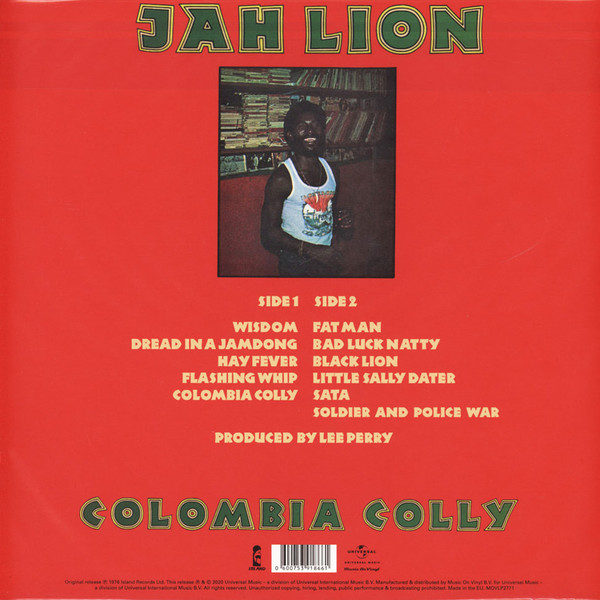 Jah Lion - Colombia Colly | Music On Vinyl (MOVLP2771) - 2