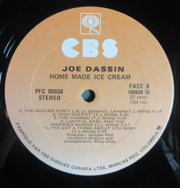 Joe Dassin - Home Made Ice Cream [Vinyl] | CBS (PFC 90608) - 4