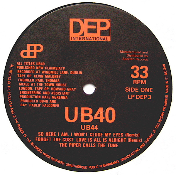UB40 - UB44 | DEP International (LP DEP 3) - 2