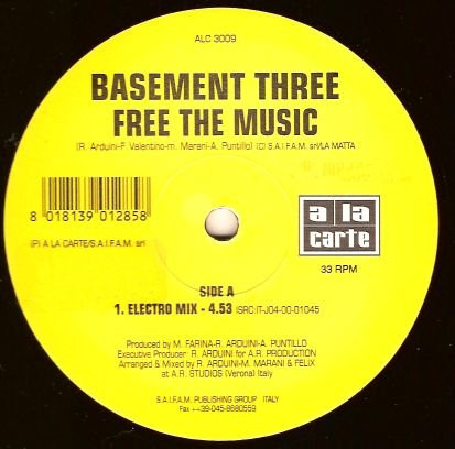 Basement Three - Free The Music | A La Carte (ALC 3009) Basement Three - Free The Music | A La Carte (ALC 3009)