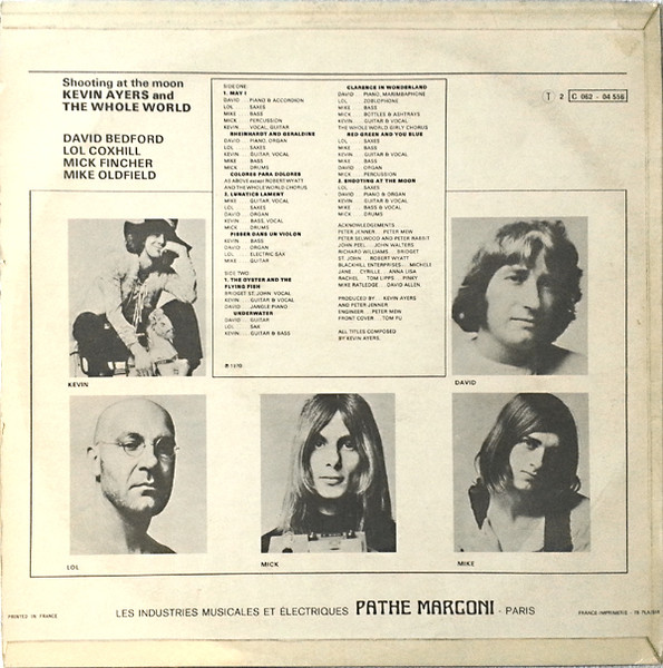 Kevin Ayers And The Whole World - Shooting At The Moon | Harvest (2 C062 - 04 556) - 2