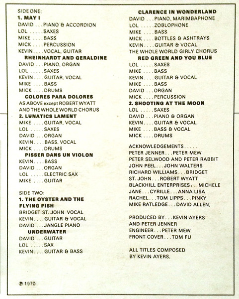 Kevin Ayers And The Whole World - Shooting At The Moon | Harvest (2 C062 - 04 556) - 3