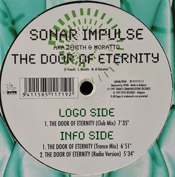 Sonar Impulse aka Zenith & Moratto - The Door Of Eternity | Byte Progressive (BP 019719-12) - 2