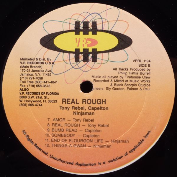 Tony Rebel / Capleton / Ninjaman - Real Rough | VP Records (VPRL 1194) - 4 Tony Rebel / Capleton / Ninjaman - Real Rough | VP Records (VPRL 1194) - 4