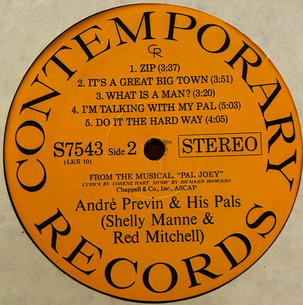 André Previn & His Pals - Modern Jazz Performances Of Songs From Pal Joey | Contemporary Records (S 7543) - 4