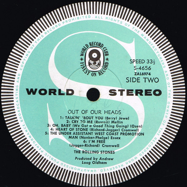 The Rolling Stones - Out Of Our Heads | World Record Club (S/4656) - 4
