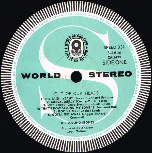 The Rolling Stones - Out Of Our Heads | World Record Club (S/4656) - 3