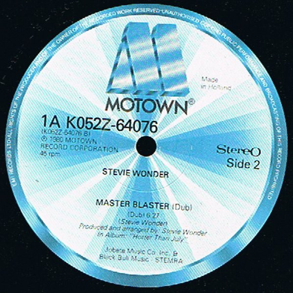 Stevie Wonder - Master Blaster (Jammin') | Motown (1A K052Z-64076) - 3