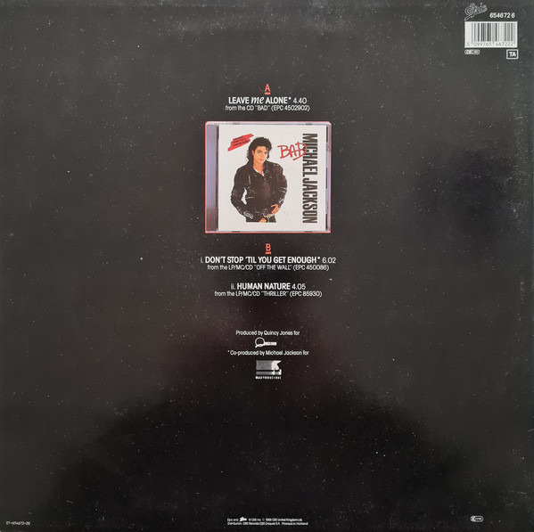 Michael Jackson - Leave Me Alone | Epic (654672 6) - 2
