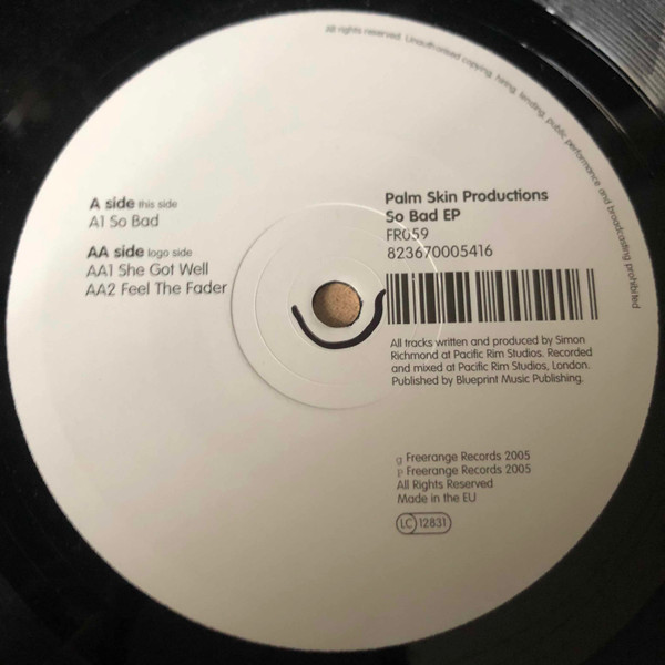 Palm Skin Productions - So Bad EP | Freerange Records (FR059) - 3
