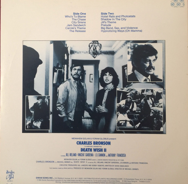 Jimmy Page - Death Wish II (The Original Soundtrack) | Swan Song (SS 8511) - 2