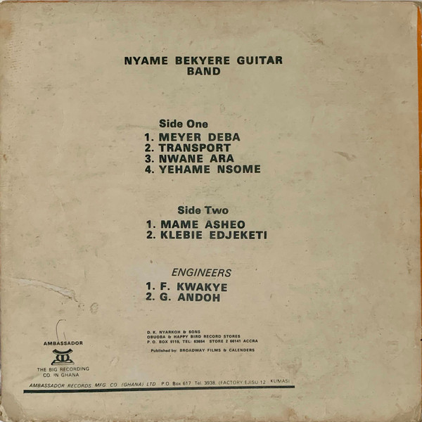 Nyame Bekyere Guitar Band Led By Sea Boy - Man Power | Obuoba (JNA 08) - 2