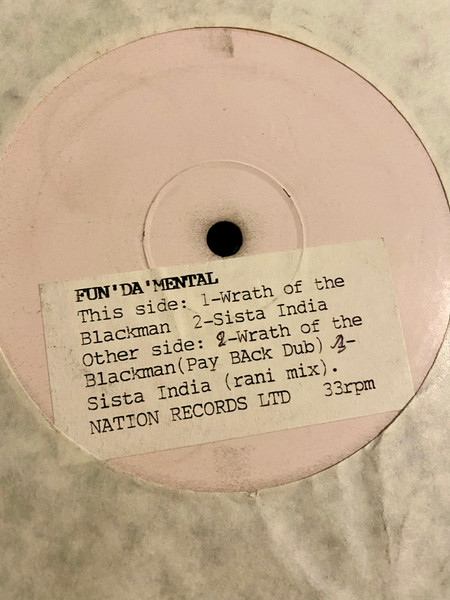 Fun-Da-Mental - Wrath Of The Blackman / Sista India | Nation Records (NR017T) - 2