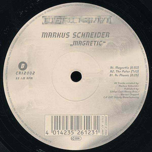Markus Schneider - Magnetic | Construct Rhythm (CR12002)