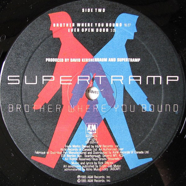 Supertramp - Brother Where You Bound [Vinyl] | A&M Records (SP-5014) - 2