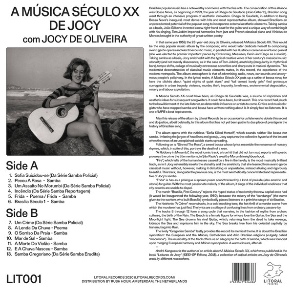 Jocy de Oliveira - A Música Século XX De Jocy | Litoral Records (LIT001) - 2