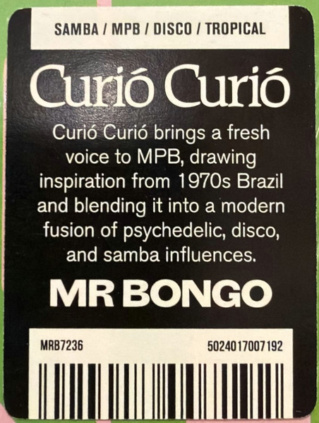 Curió Curió - Bem Querer / Amor Doente | Mr Bongo (MRB7236) - 3