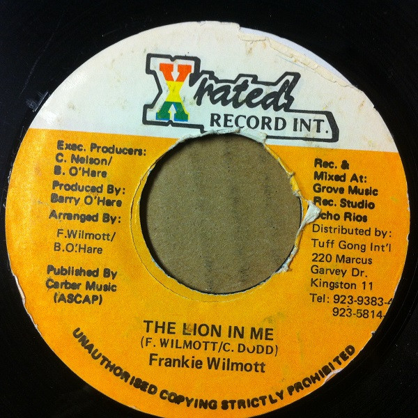 Frankie Wilmott - The Lion In Me | X-Rated Record Int. (none)
