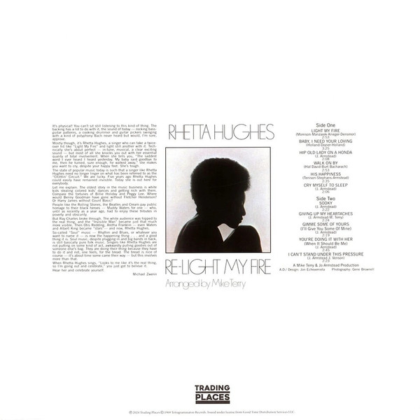 Rhetta Hughes - Re-Light My Fire | Trading Places (TDP54150) - 2