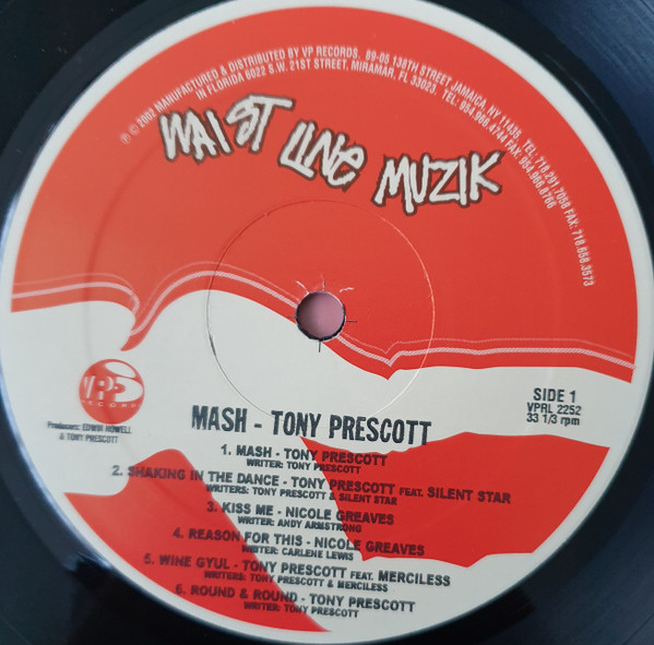 Tony Prescott - Mash | VP Records (VPRL2252) - 3 Tony Prescott - Mash | VP Records (VPRL2252) - 3