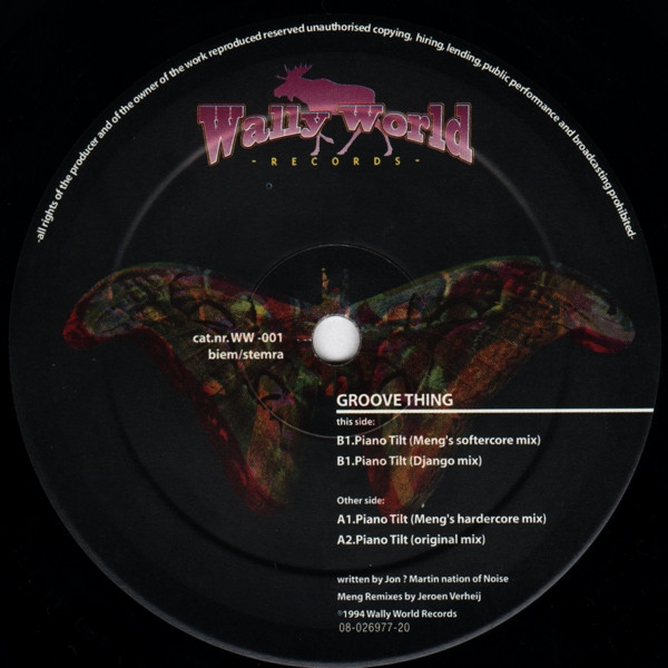Groove Thing - Piano Tilt | Wally World Records (WW-001) - 4