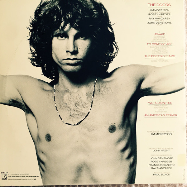 Jim Morrison Music By The Doors - An American Prayer | Elektra (W 52111) - 4