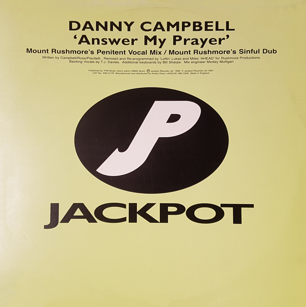 Danny Campbell - Answer My Prayer | Jackpot (WIN 017R) - main Danny Campbell - Answer My Prayer | Jackpot (WIN 017R) - main