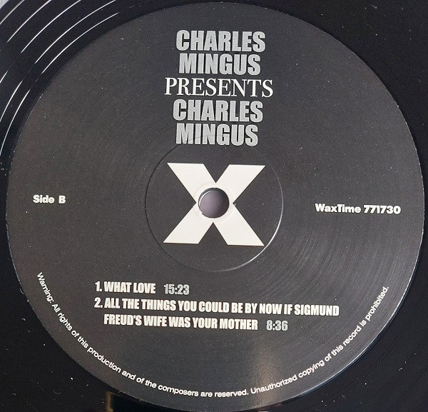 Charles Mingus - Presents Charles Mingus | WaxTime (771730) - 4 Charles Mingus - Presents Charles Mingus | WaxTime (771730) - 4