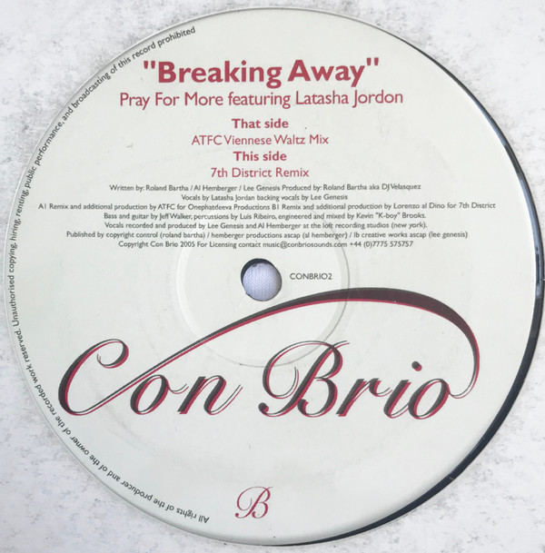 Pray For More Featuring Latasha Jordon - Breaking Away | Con Brio (CONBRIO2)