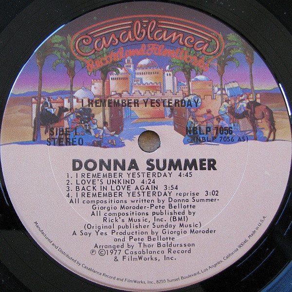 Donna Summer - I Remember Yesterday | Casablanca (NBLP 7056) - 3