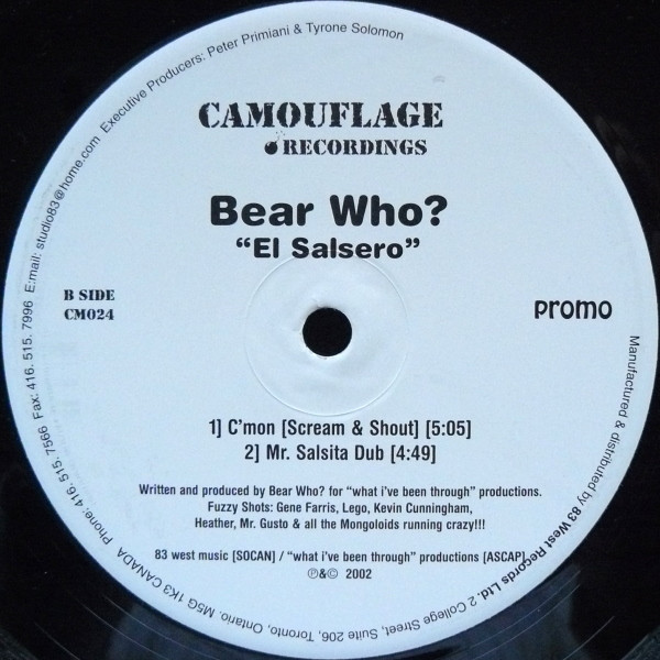 Bear Who? - El Salsero | Camouflage Recordings (CM 024) - 2 Bear Who? - El Salsero | Camouflage Recordings (CM 024) - 2