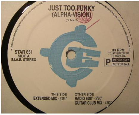 Alpha-Vision - Just Too Funky | Starlight Records (STAR 651) - main