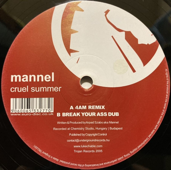 Mannel - Cruel Summer | Trojan Records (TROJ001)