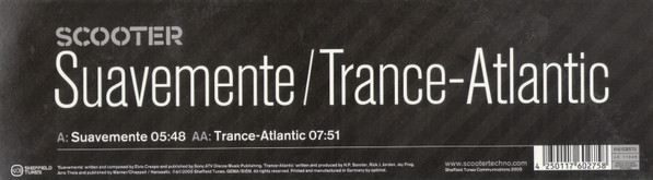 Scooter - Suavemente / Trance-Atlantic | Sheffield Tunes (0161530STU) - 4 Scooter - Suavemente / Trance-Atlantic | Sheffield Tunes (0161530STU) - 4