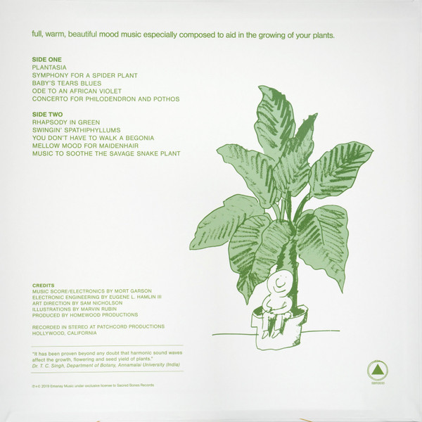 Mort Garson - Mother Earth's Plantasia | Sacred Bones Records (SBR-3030) - 2 Mort Garson - Mother Earth's Plantasia | Sacred Bones Records (SBR-3030) - 2