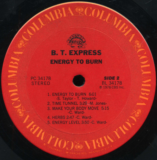B.T. Express - Energy To Burn | Columbia (PC 34178) - 4 B.T. Express - Energy To Burn | Columbia (PC 34178) - 4