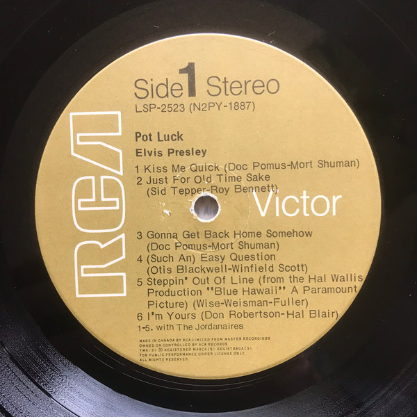 Elvis Presley - Pot Luck [Vinyl] | RCA Victor (LSP-2523) - 3